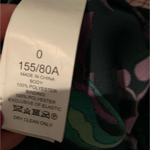 Kate Spade Fleur Nouveau dark green‎ floral smocked ruffle mini dress size 0 - Picture 11 of 17